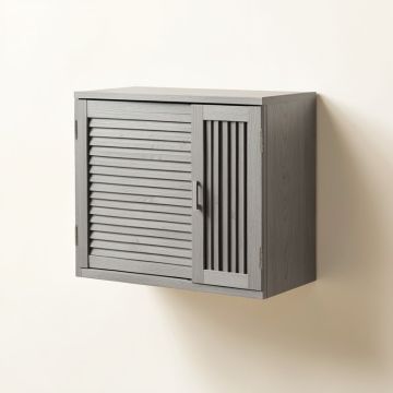 Fern Edge Wall-Mounted Entry Cabinet - Gray (synthetic illustration; no displayed measurements)