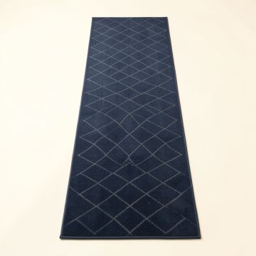 Meadow Bend Narrow Runner Rug - Navy (synthetic illustration; no displayed measurements)