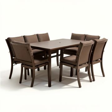 Casita 5 Pc Set With Cushion Dining Set , Brown (synthetic illustration; no displayed measurements)