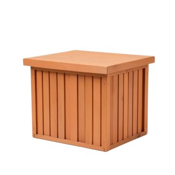 Lake Bend Closed Outdoor Storage Box - Terracotta