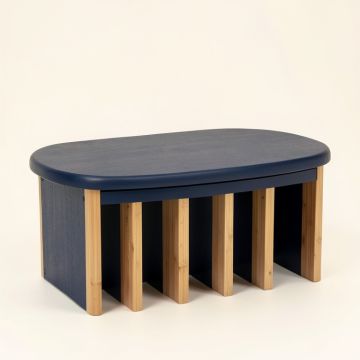 Clay Arc Shoe Storage Bench (synthetic illustration; no displayed measurements)