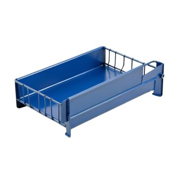 Ridge Field Empty Under-Desk Cable Tray - Blue