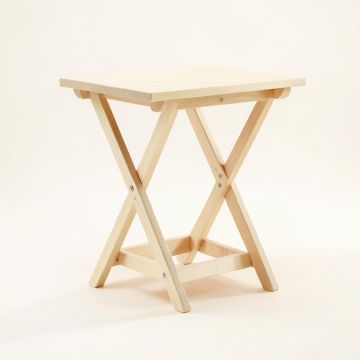 Flint Dale Compact Balcony Table - Ivory (synthetic illustration; no displayed measurements)