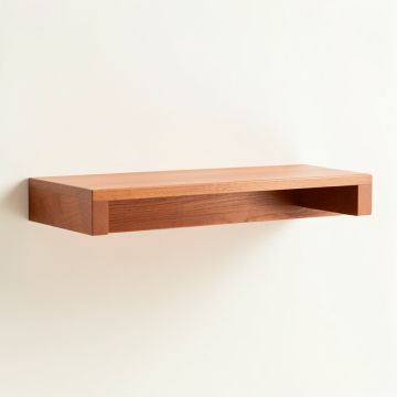 Oak Canyon Wall-Mounted Shelf - Terracotta (synthetic illustration; no displayed measurements)
