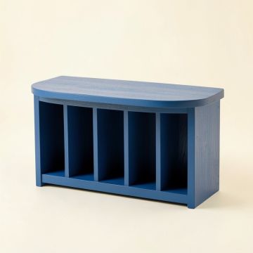 Heath Bend Shoe Storage Bench - Blue (synthetic illustration; no displayed measurements)