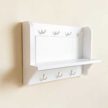 Hill Arc Wall-Mounted Entryway Organizer Shelf (synthetic illustration; no displayed measurements)