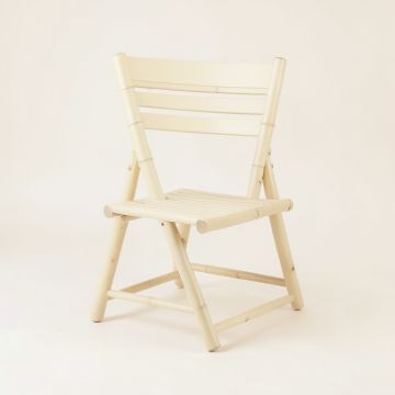 Stone Dale Folding Outdoor Chair - Cream (synthetic illustration; no displayed measurements)