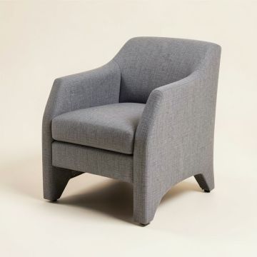 Aeyla Linen Side Chair In Gray (synthetic illustration; no displayed measurements)