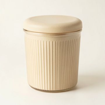 Rowan Bridge Storage Canister With Lid - Beige (synthetic illustration; no displayed measurements)