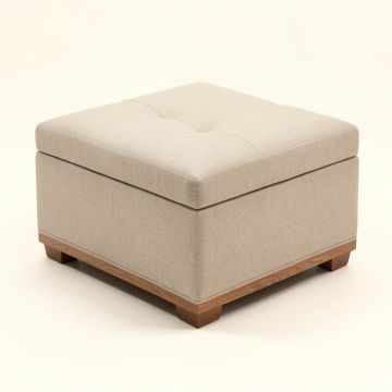 Maryalice 34 '' Wide Tufted Square Cocktail Ottoman (synthetic illustration; no displayed measurements)
