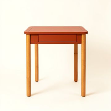 Dawn Branch Small Writing Desk - Terracotta (synthetic illustration; no displayed measurements)