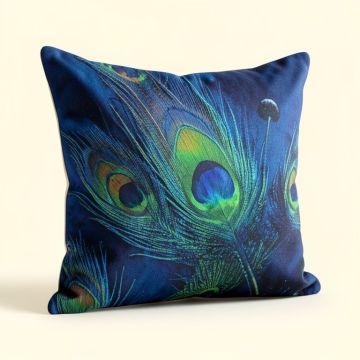 Blue Morpho Throw Pillow (synthetic illustration; no displayed measurements)