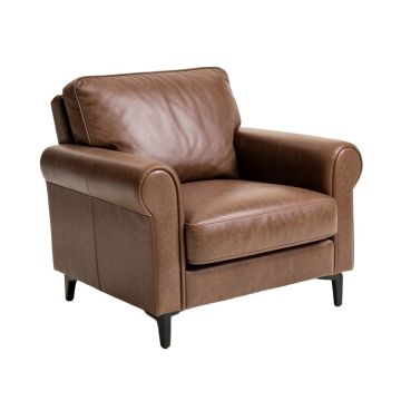 Larkan 66.9 '' Faux Leather Rolled Arm Loveseat