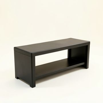 Rowan Crossing Narrow Outdoor Storage Bench - Black (synthetic illustration; no displayed measurements)