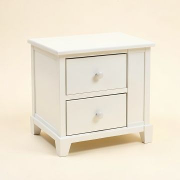 Afshari 2 - Drawer Nightstand In White (synthetic illustration; no displayed measurements)