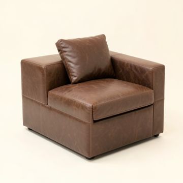 Connie 58 '' Vegan Leather Square Arm Loveseat (synthetic illustration; no displayed measurements)