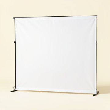 White 100 '' Electric Projection Screen (synthetic illustration; no displayed measurements)