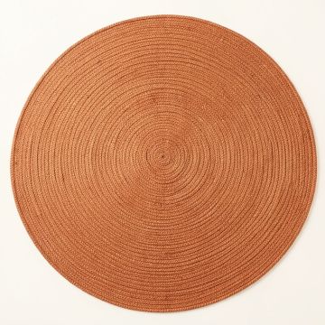 Spruce Crest Round Area Rug - Terracotta (synthetic illustration; no displayed measurements)
