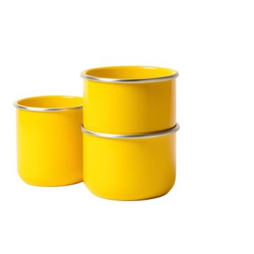 Enameled 3-Container Kitchen Canister Set
