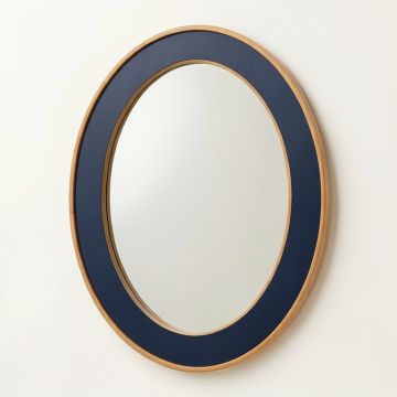 Wren Bluff Framed Wall Mirror - Navy (synthetic illustration; no displayed measurements)