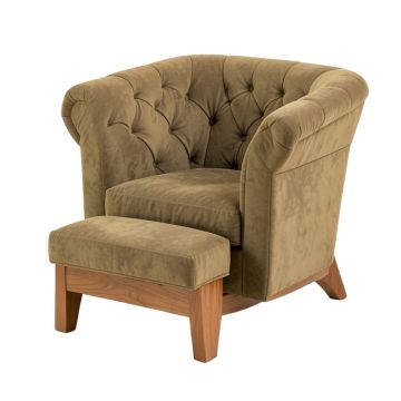 Alida 29.52 '' Wide Tufted Lounge Chair And Ottoman