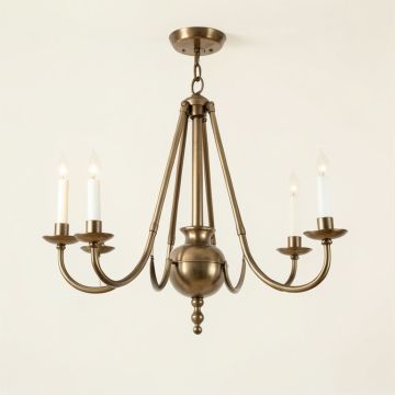 Shaylee 5 - Light Candle Style Empire Chandelier (synthetic illustration; no displayed measurements)
