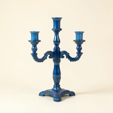 14 '' Grand Peacock Iron Candelabra (synthetic illustration; no displayed measurements)