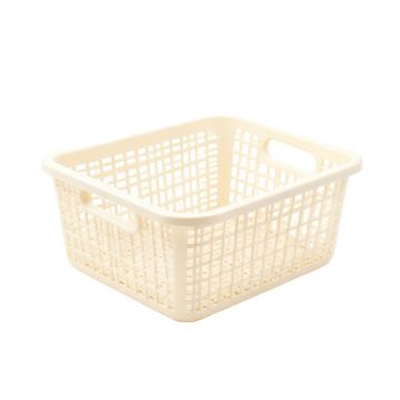 Clay Branch Empty Storage Basket - Cream