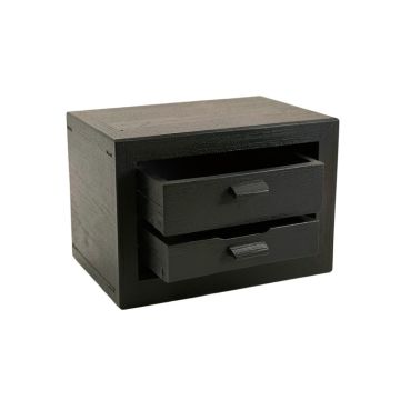 Ash Crest Small-Parts Storage Drawer Cabinet - Black (synthetic illustration; no displayed measurements)