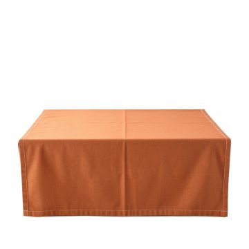 Oak Crest Flat Bed Sheet - Terracotta