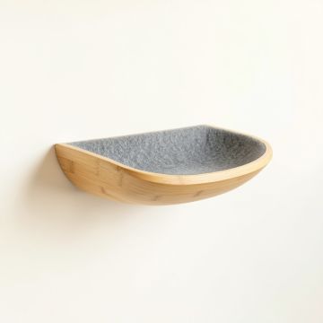 Shore Brook Wall-Mounted Cat Perch - Gray (synthetic illustration; no displayed measurements)