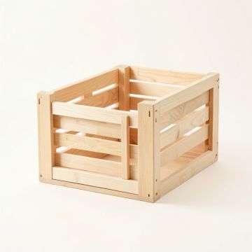 Vale Bluff Empty Furniture-Style Pet Crate - Beige (synthetic illustration; no displayed measurements)