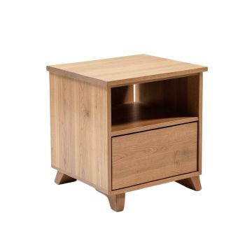 Renovo Solid Wood End Table With Storage (synthetic illustration; no displayed measurements)