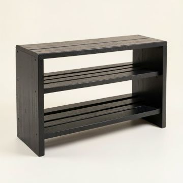 Spruce Canyon Shoe Storage Bench - Black (synthetic illustration; no displayed measurements)