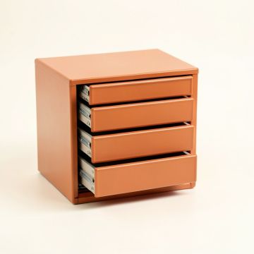 Juniper Dell Small-Parts Storage Drawer Cabinet - Terracotta (synthetic illustration; no displayed measurements)