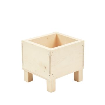 Linden Crest Empty Raised Planter - Ivory