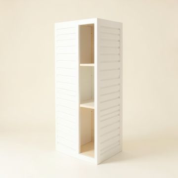 Spruce Dale Narrow Cubby Tower - White (synthetic illustration; no displayed measurements)
