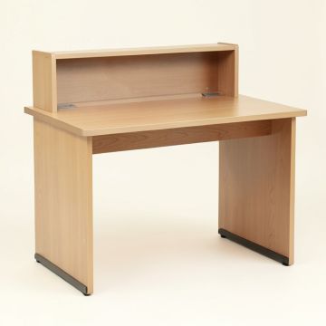 Simple Style Study Desk With Hutch (synthetic illustration; no displayed measurements)