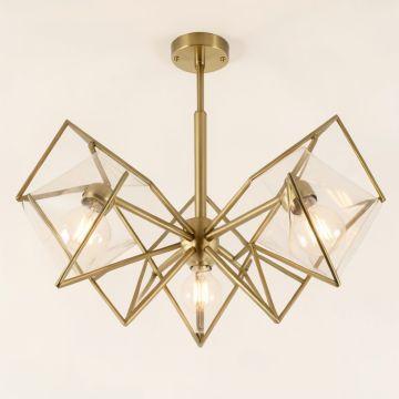 Alana Unique Statement Geometric Chandelier (synthetic illustration; no displayed measurements)