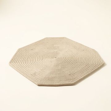 Octagon Senoia Ombre Braided Cotton Beige Area Rug (synthetic illustration; no displayed measurements)