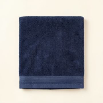 Brook Canyon Bath Towel - Navy (synthetic illustration; no displayed measurements)