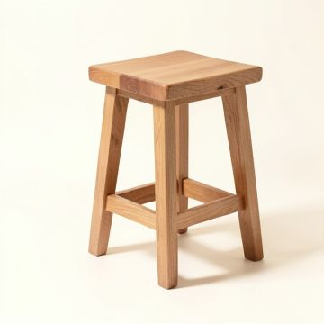 Wardner Solid Wood Bar & Counter Stool (synthetic illustration; no displayed measurements)