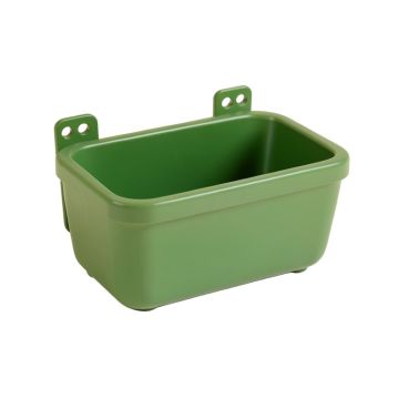 River Branch Empty Railing Planter With Integral Brackets - Green
