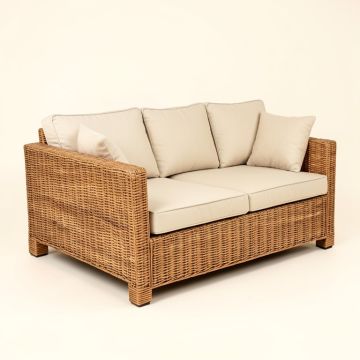 Eyesea 94.5 '' Wide Patio Sofa With Sunbrella Cushions (synthetic illustration; no displayed measurements)