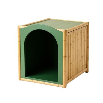 Glen Falls Empty Furniture-Style Litter Enclosure - Green