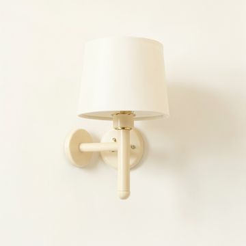 Ash Dale Wall Sconce Mounted On A Plain Wall - Cream (synthetic illustration; no displayed measurements)