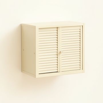 Juniper Branch Wall-Mounted Entry Cabinet - Ivory (synthetic illustration; no displayed measurements)