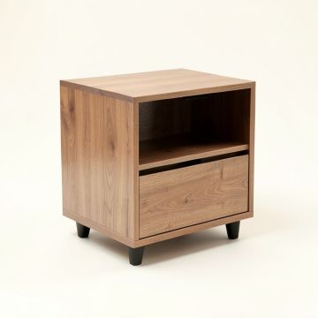 Tolleson Solid Wood End Table With Storage (synthetic illustration; no displayed measurements)