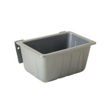 Birch Brook Empty Railing Planter With Integral Brackets - Gray