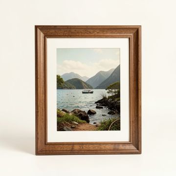 Hawaii Napali By Anderson Design Group Framed Vintage Advertisement (synthetic illustration; no displayed measurements)